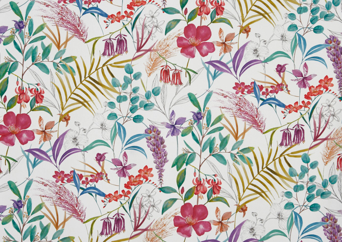 Honeysuckle, Fig - Fabric Only - Image 3